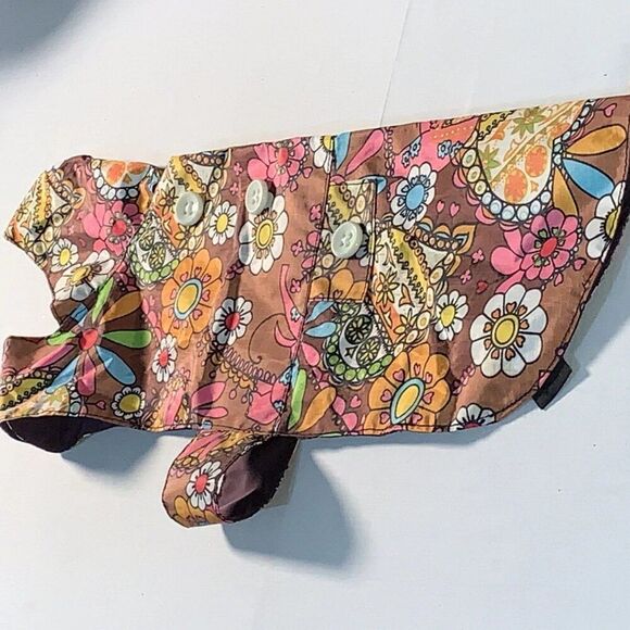 First Class Fido Rain Jacket - Retro MCM Design With Hood For Small Dogs NWOT - Picture 11 of 11